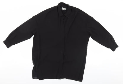 Womens UK Size 8 ASOS Black Basic Blouse