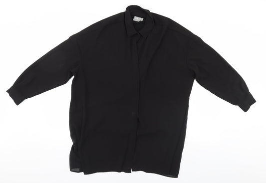 Womens UK Size 8 ASOS Black Basic Blouse