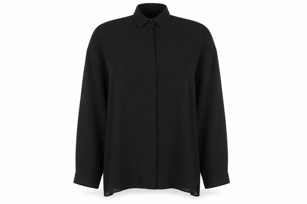 Womens UK Size 8 ASOS Black Basic Blouse
