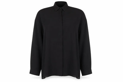Womens UK Size 8 ASOS Black Basic Blouse