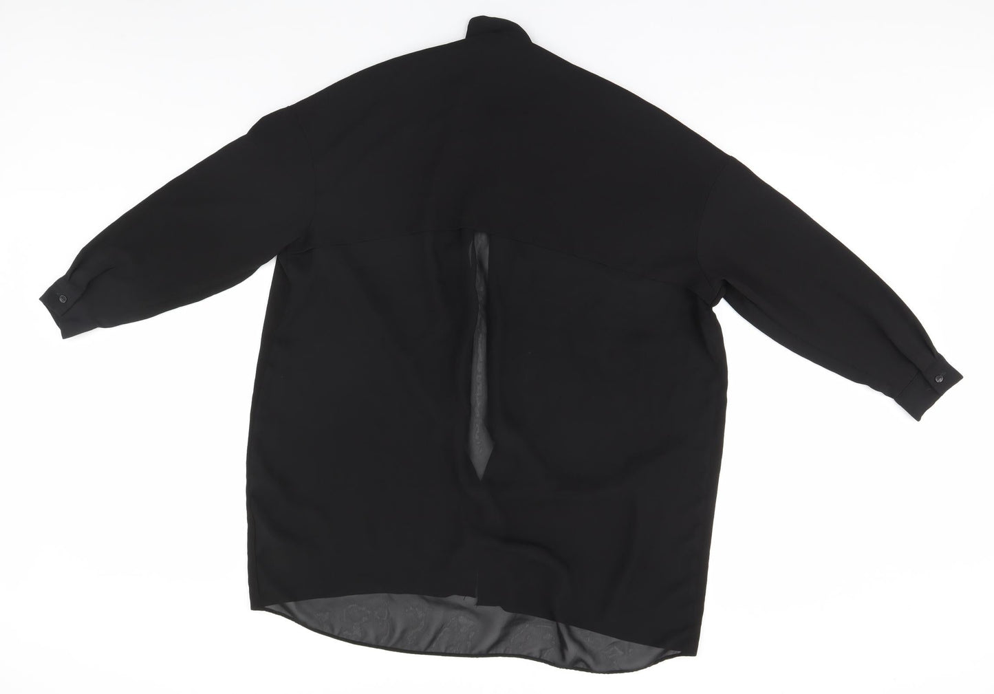 Womens UK Size 8 ASOS Black Basic Blouse