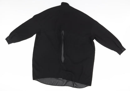 Womens UK Size 8 ASOS Black Basic Blouse