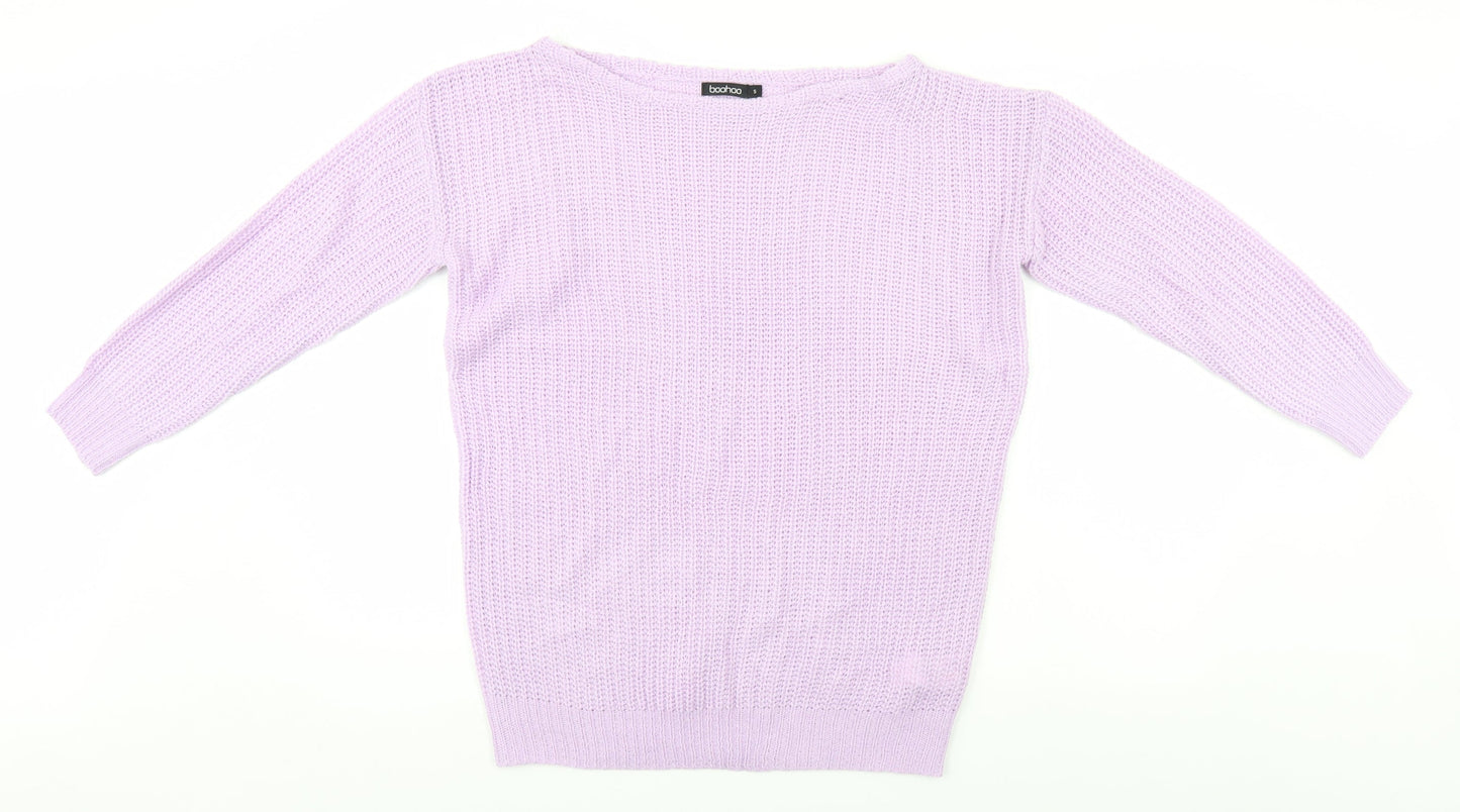Boohoo Womens Blue   Pullover Jumper Size S