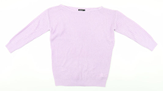 Boohoo Womens Blue   Pullover Jumper Size S