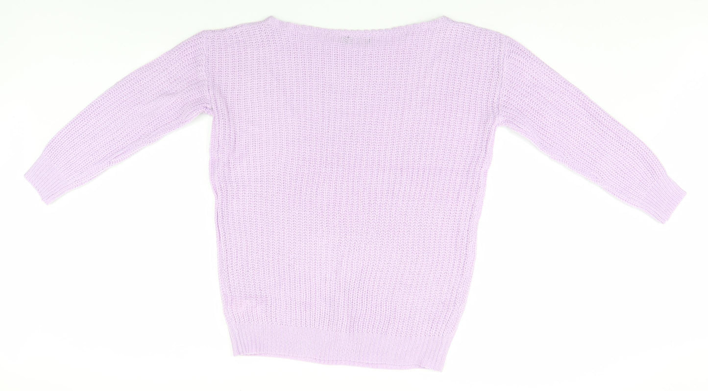 Boohoo Womens Blue   Pullover Jumper Size S