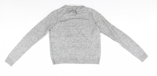 Womens UK Size XS MNG Grey Pullover Jumper