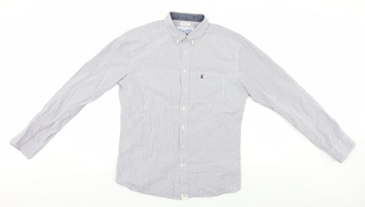 Mens UK Size M Jonles White  Button-Up Long Sleeve Casual Shirt