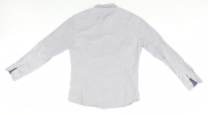 Mens UK Size M Jonles White  Button-Up Long Sleeve Casual Shirt