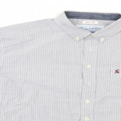 Mens UK Size M Jonles White  Button-Up Long Sleeve Casual Shirt