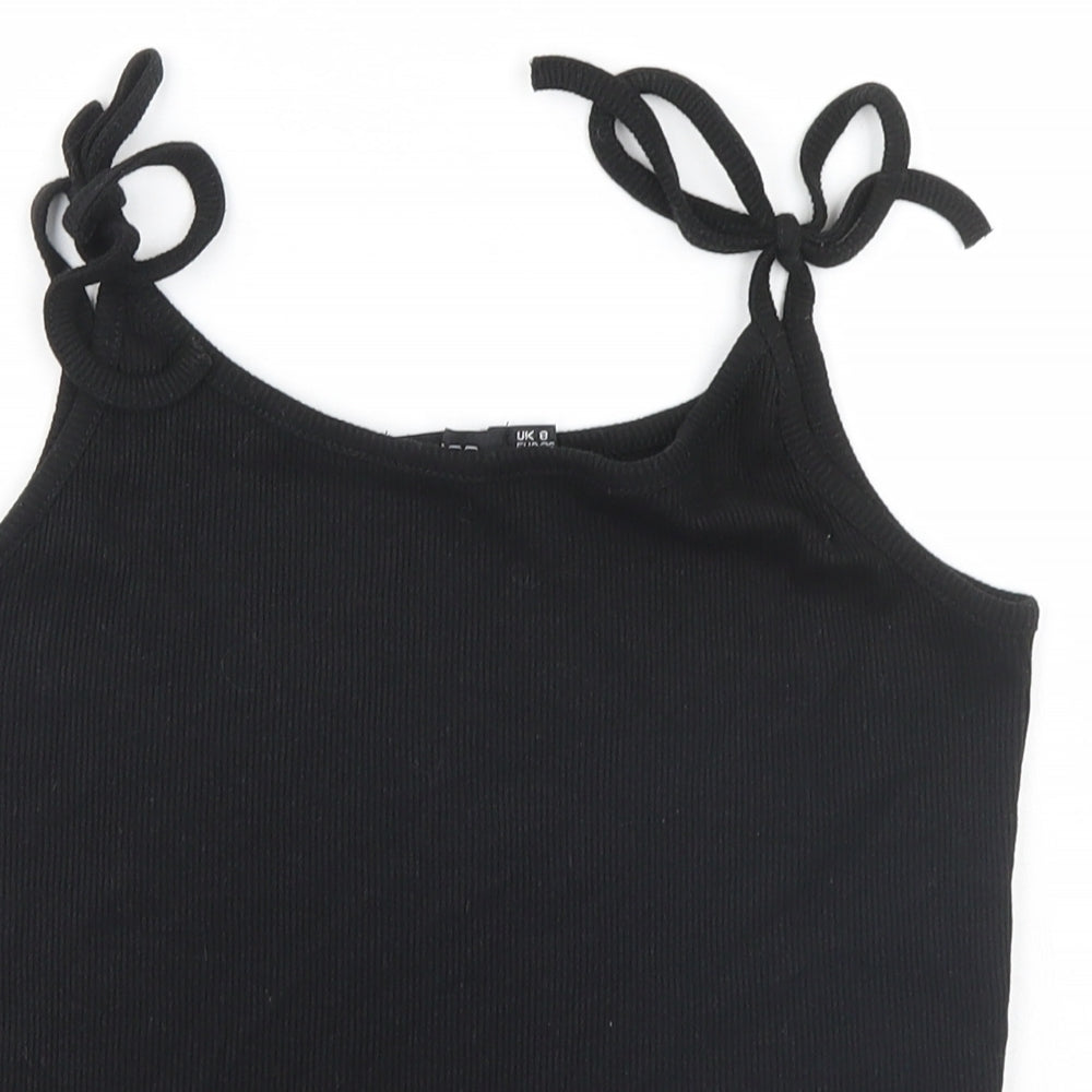 Boohoo Womens Black   Basic Tank Size 8