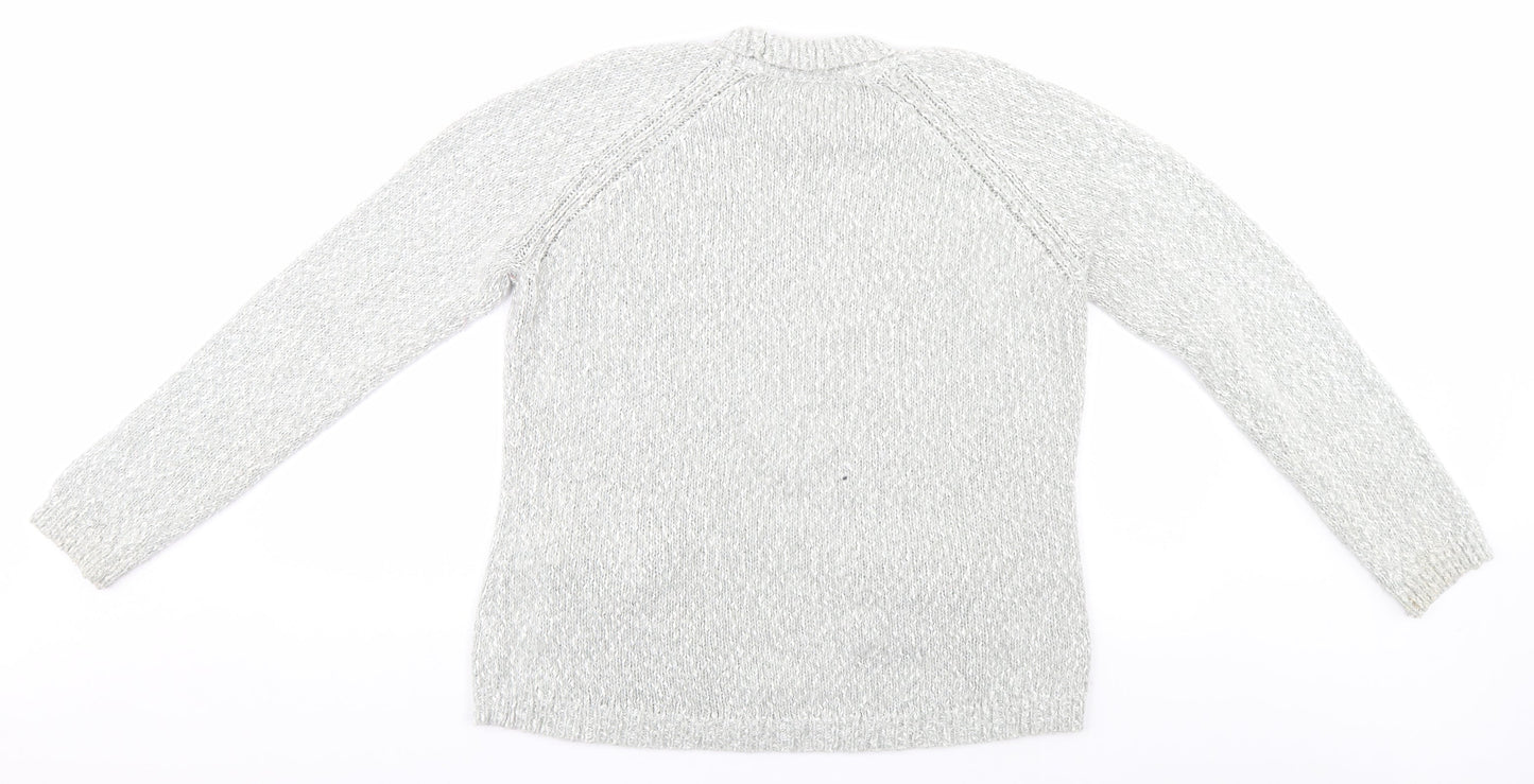 Womens UK Size 14 Preworn Grey Pullover Jumper