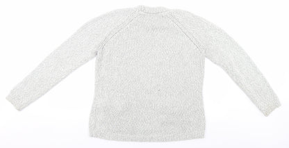 Womens UK Size 14 Preworn Grey Pullover Jumper