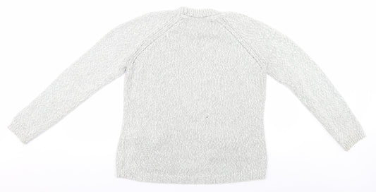Womens UK Size 14 Preworn Grey Pullover Jumper