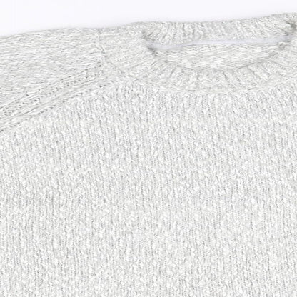 Womens UK Size 14 Preworn Grey Pullover Jumper