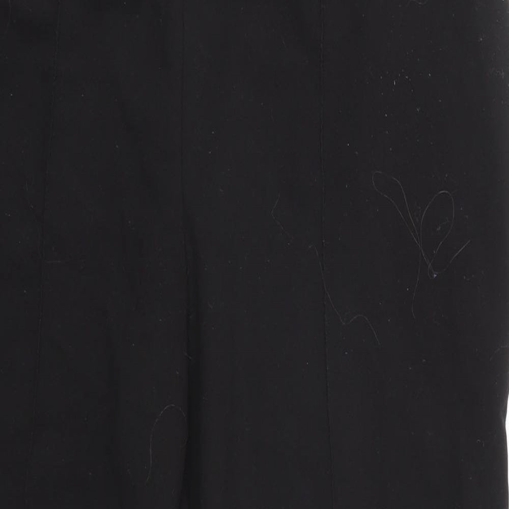 Womens UK Size 14 EWM Regular Fit  Black Trousers