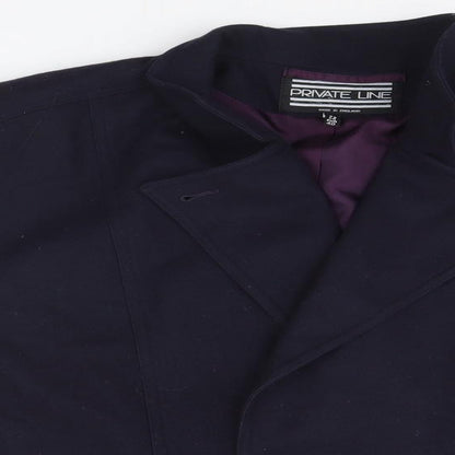 Private Line Womens Blue   Overcoat Blazer Size 14