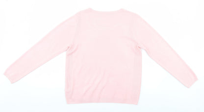 Womens UK Size 12 Marks and Spencer Pink Pullover Jumper
