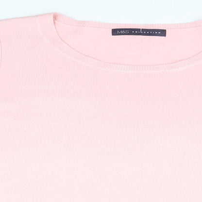 Womens UK Size 12 Marks and Spencer Pink Pullover Jumper