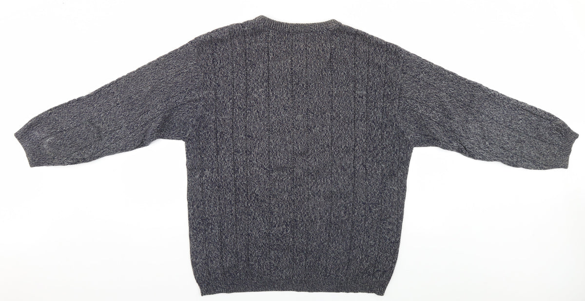 Back view of James Cowan men’s grey jumper, size M
