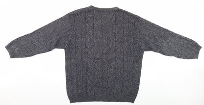Back view of James Cowan men’s grey jumper, size M