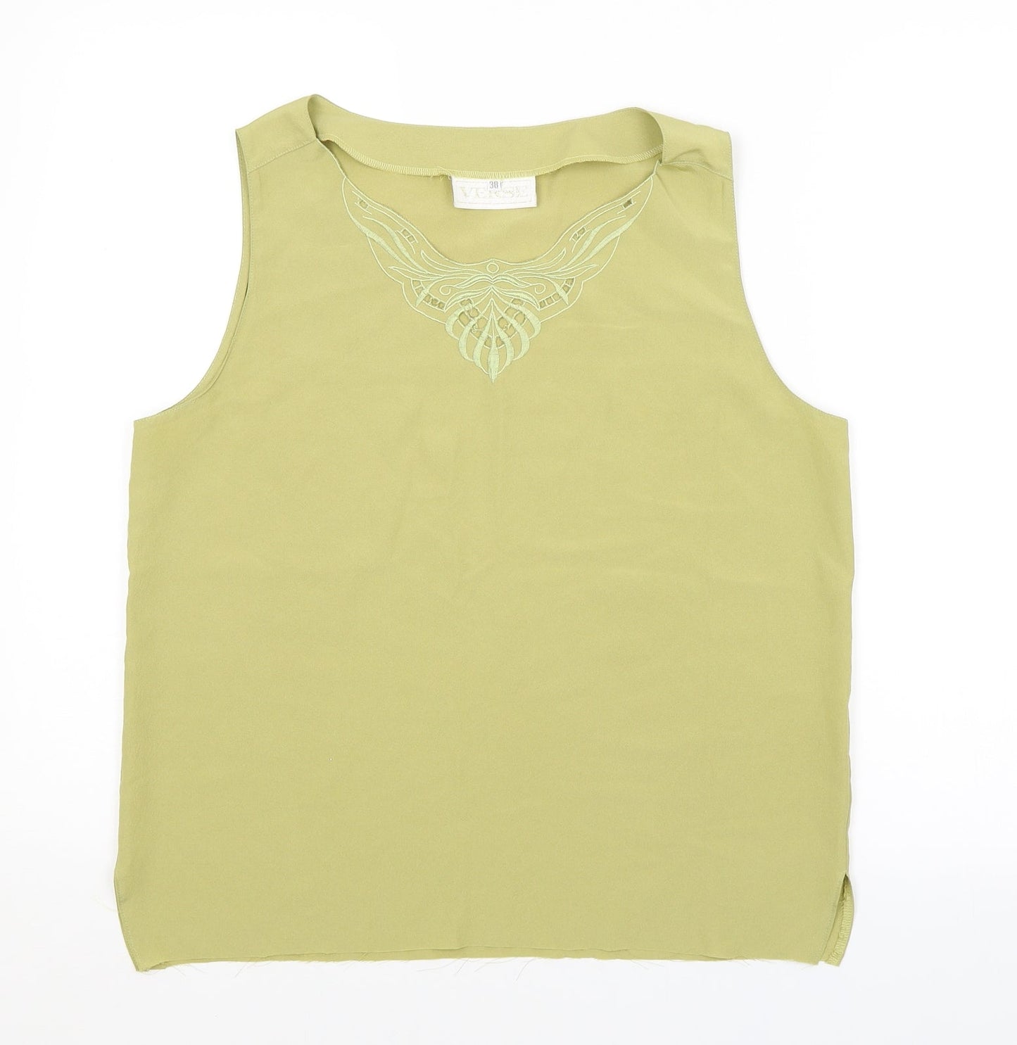 Womens UK Size 10 VERSE Green Basic Blouse
