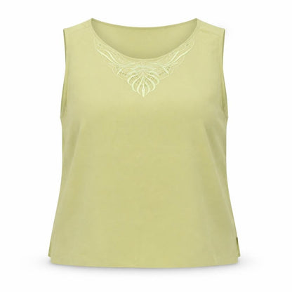 Womens UK Size 10 VERSE Green Basic Blouse