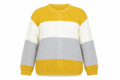 Womens UK Size L CHIC Multicoloured Pullover Jumper