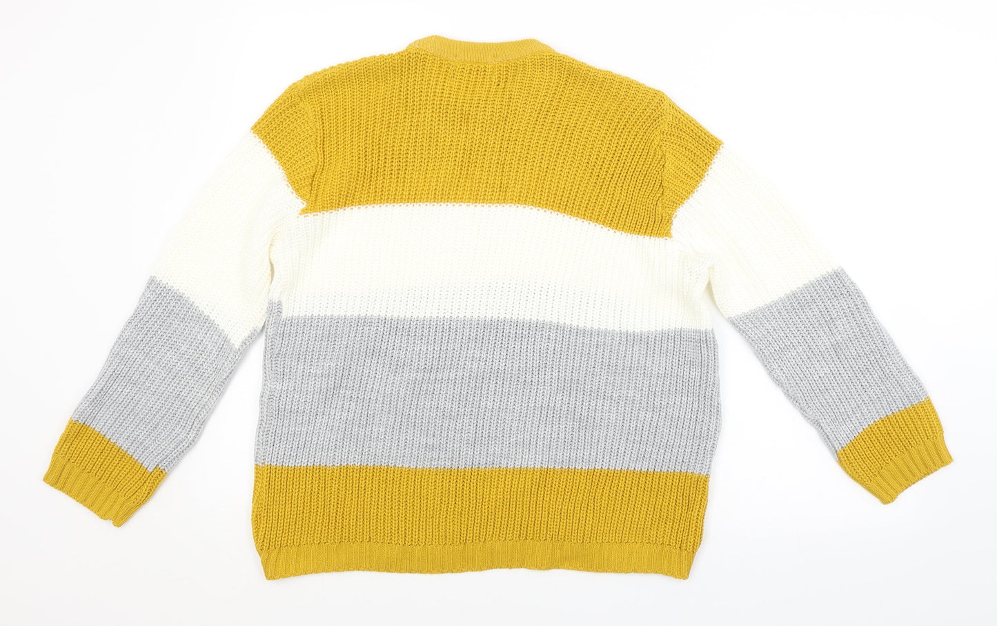 Womens UK Size L CHIC Multicoloured Pullover Jumper