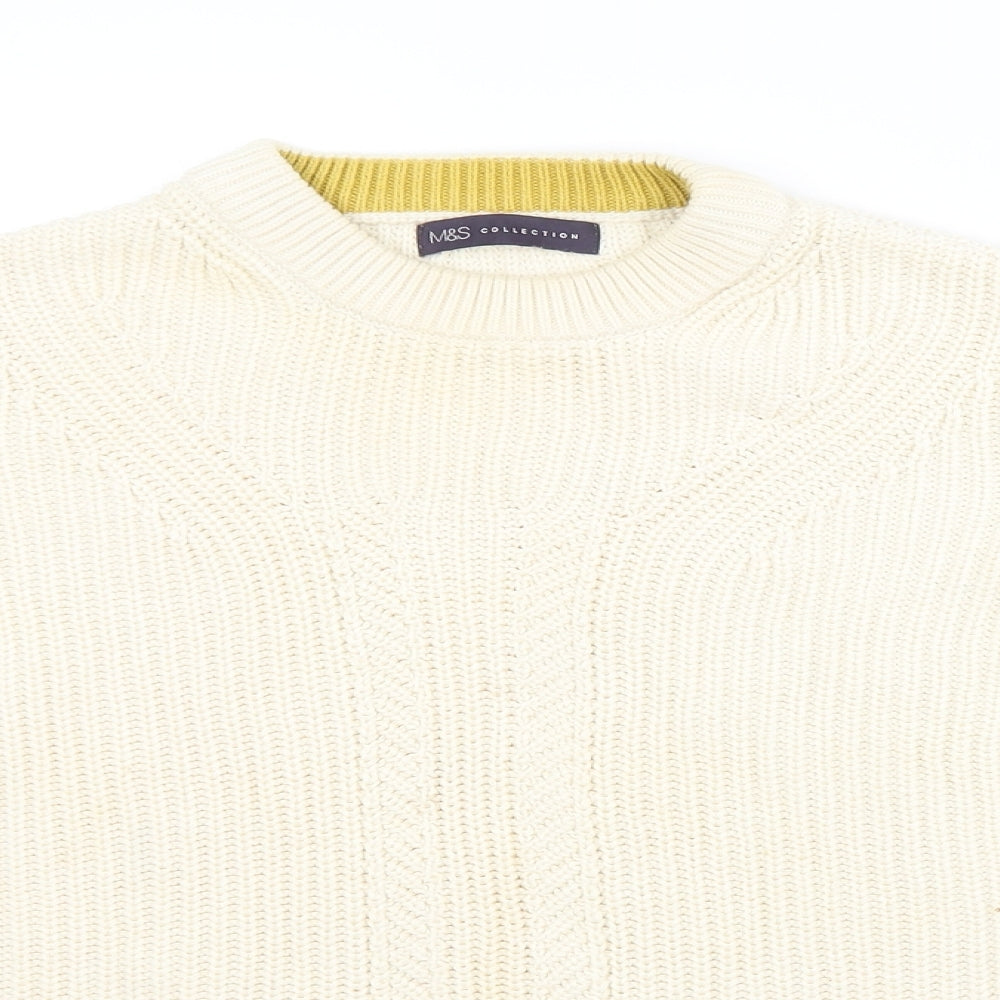 Womens UK Size  M&S Beige Pullover Jumper