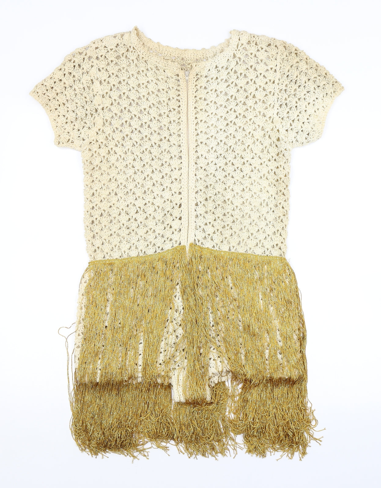 Womens UK Size  Preworn One-Piece Beige Unitard
