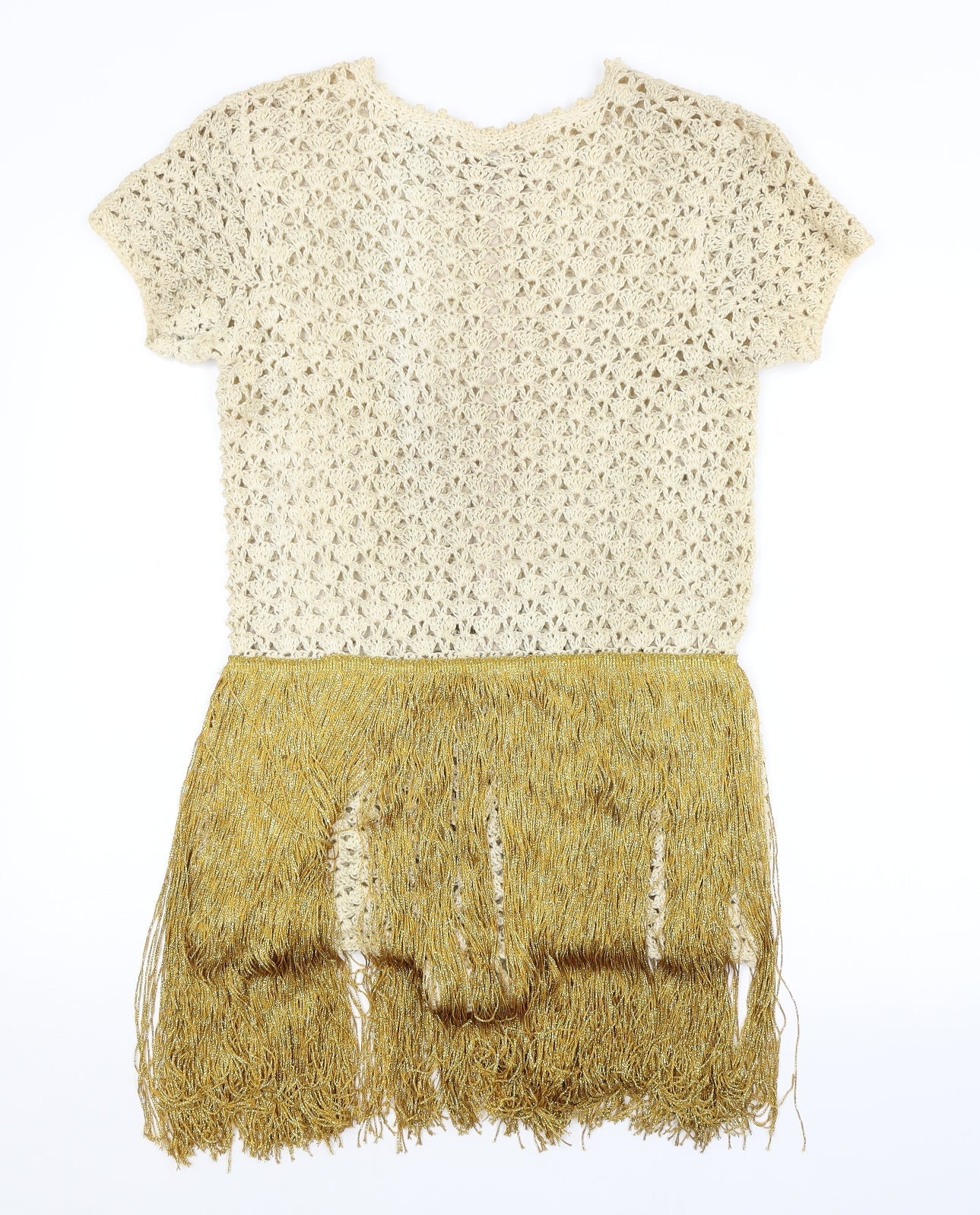 Womens UK Size  Preworn One-Piece Beige Unitard