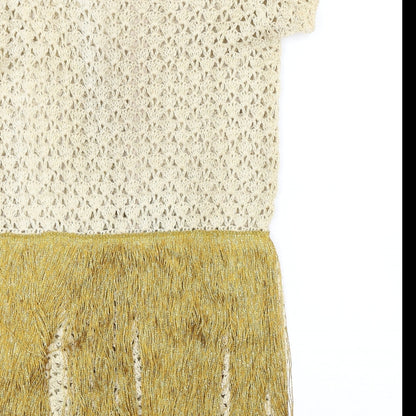 Womens UK Size  Preworn One-Piece Beige Unitard