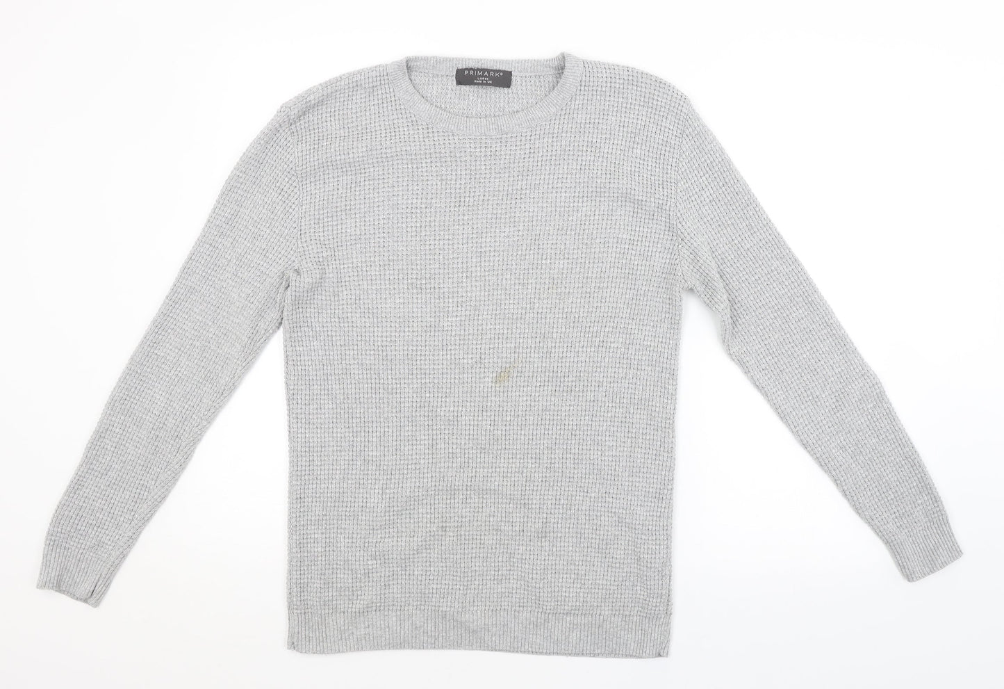 Primark Mens Grey   Pullover Jumper Size L