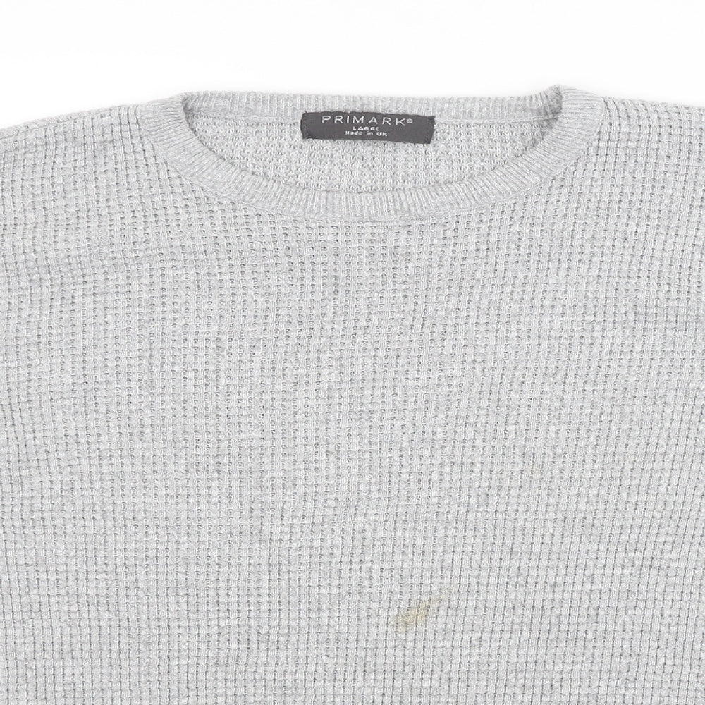 Primark Mens Grey   Pullover Jumper Size L