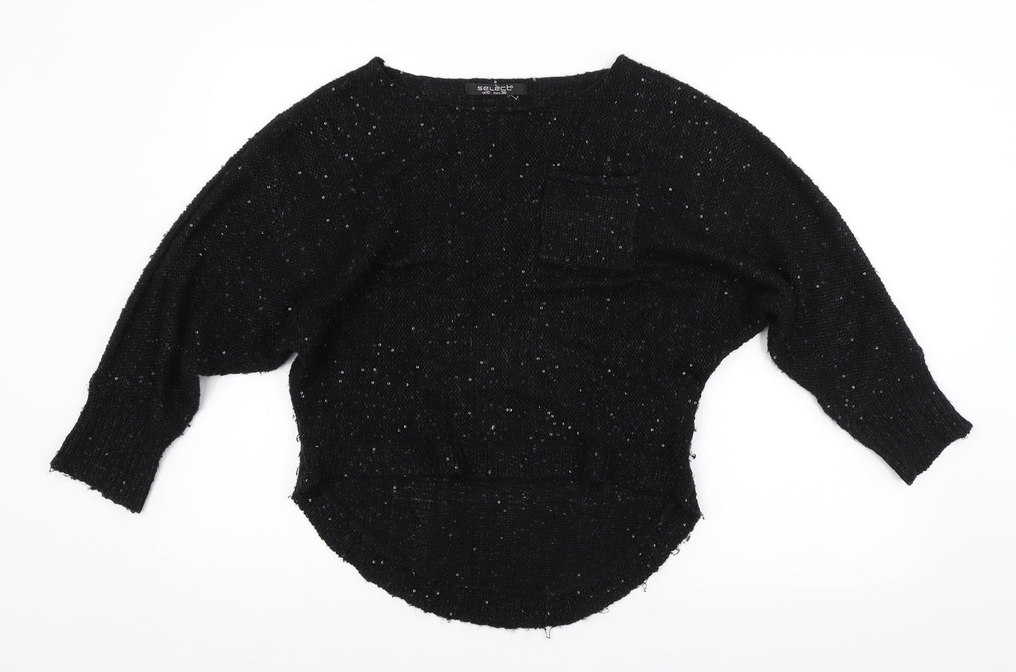 Womens UK Size 10 Select Black Pullover Jumper