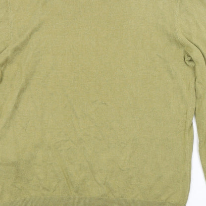 Womens UK Size S Preworn Green Pullover Jumper
