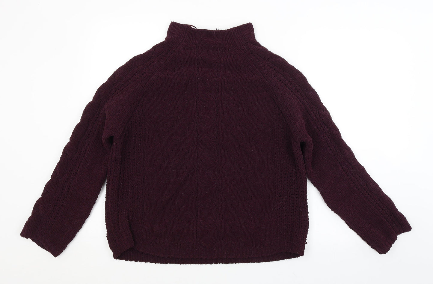 Womens UK Size M M&S Purple Pullover Jumper