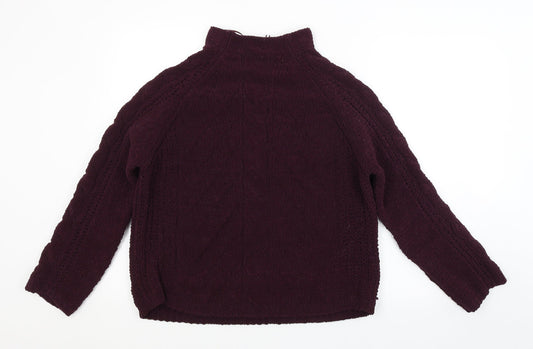 Womens UK Size M M&S Purple Pullover Jumper