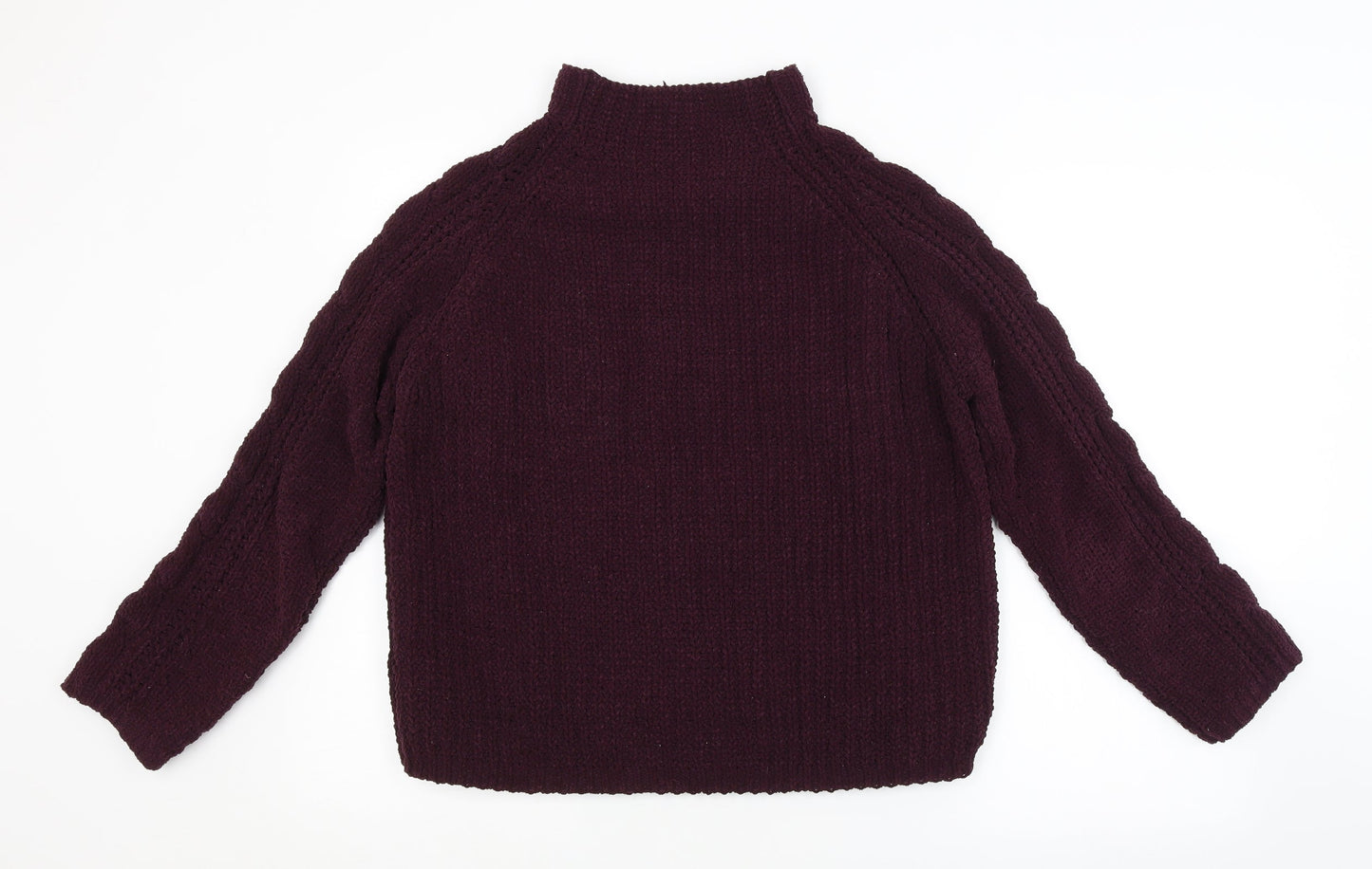 Womens UK Size M M&S Purple Pullover Jumper