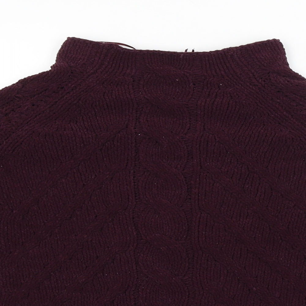 Womens UK Size M M&S Purple Pullover Jumper