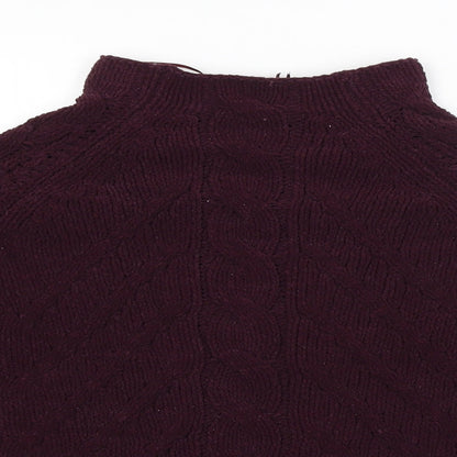 Womens UK Size M M&S Purple Pullover Jumper