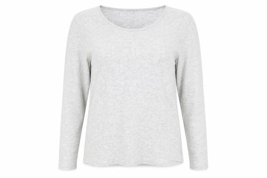 Front view of Marks & Spencer women’s grey jumper, size UK 16