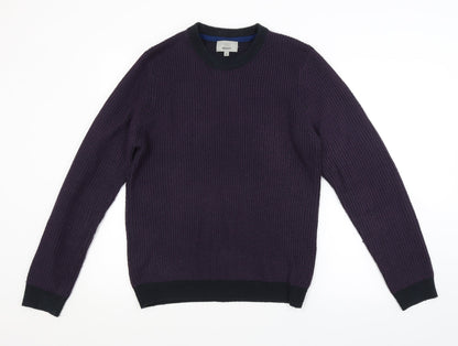 M&S Mens Purple   Pullover Jumper Size S