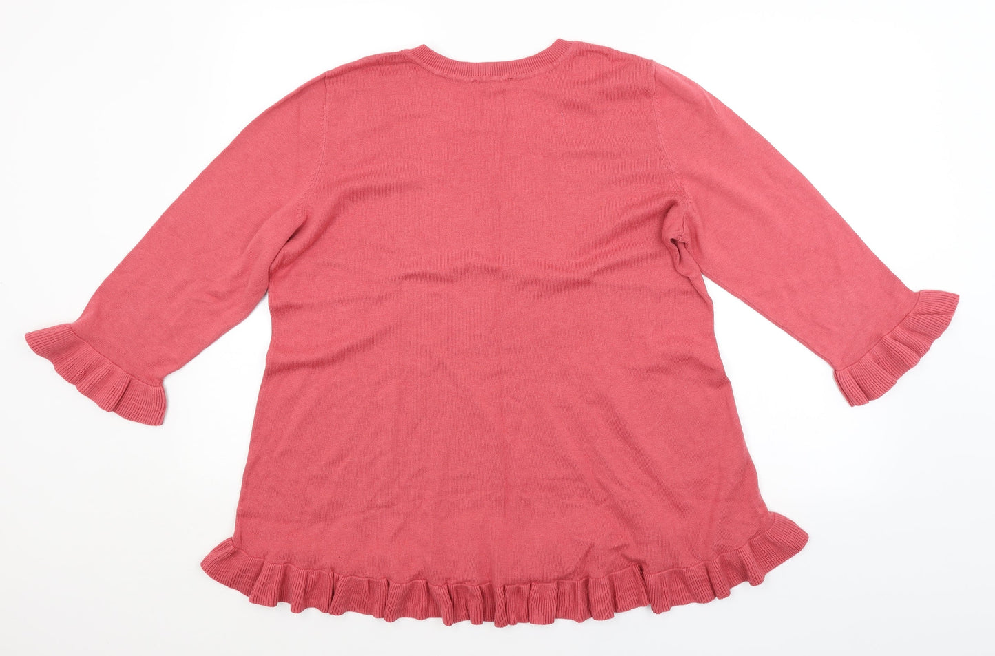 Womens UK Size XL Isaac Mizrahi Pink Pullover Jumper