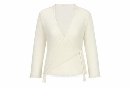 Front view of Bonmarché women’s white cardigan jumper, size M