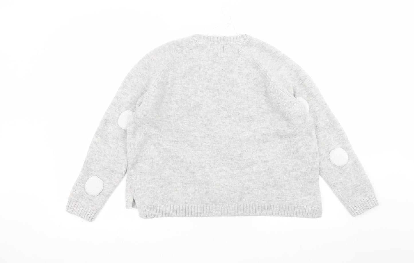 Womens UK Size L Papaya Grey Pullover Jumper