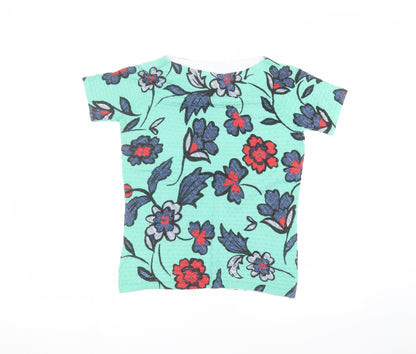 Womens UK Size 10 NEXT Green Basic T-Shirt