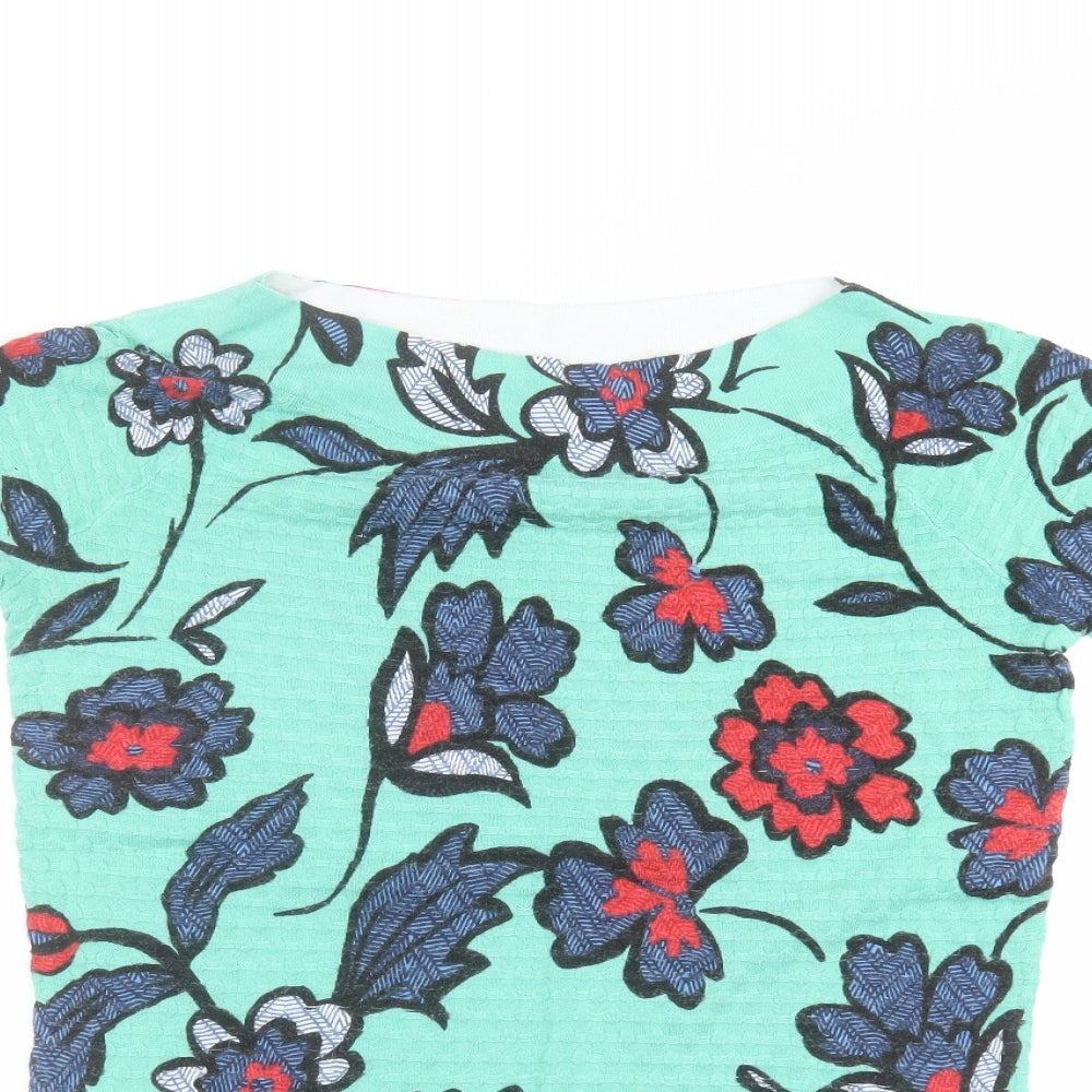 Womens UK Size 10 NEXT Green Basic T-Shirt