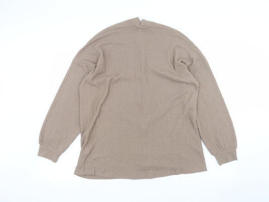 SheIn Womens Brown   Cardigan Jumper Size L