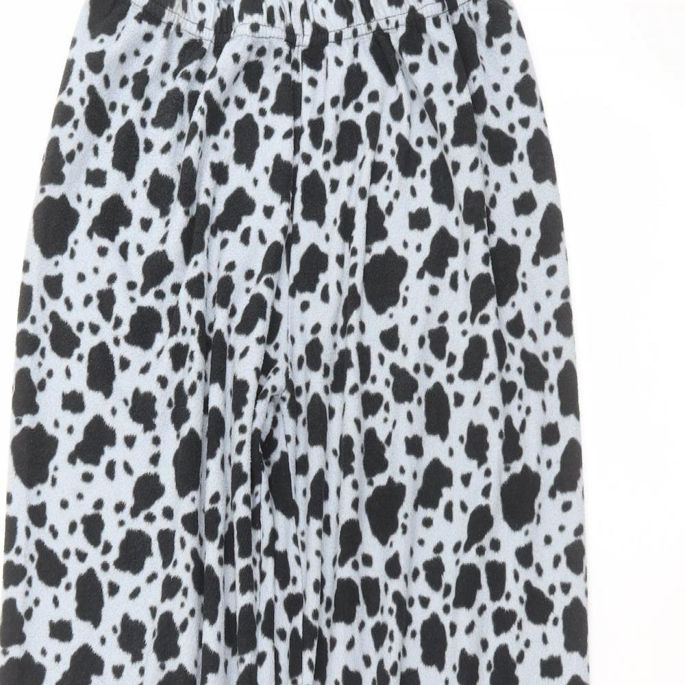 Secret Womens Blue Animal Print  Trousers  Size S L24 in